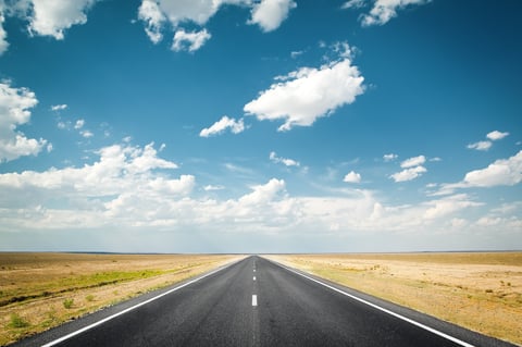 Desert highway road